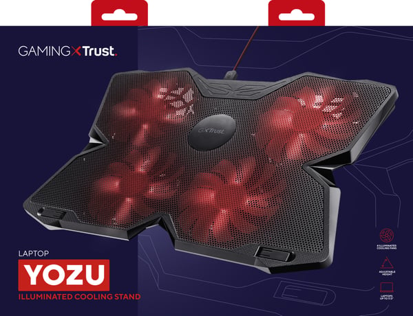 Trust GXT 278 køling til laptop 43,9 cm (17.3") Sort