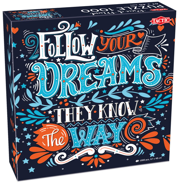 Tactic Follow Your Dreams 1000 pcs Puslespil 1000 stk Kunst