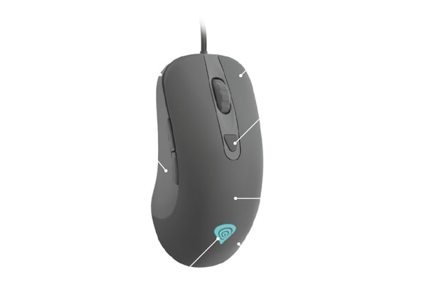 GENESIS Krypton 190 mus Spil Højre hånd USB Type-A Optisk 3200 dpi