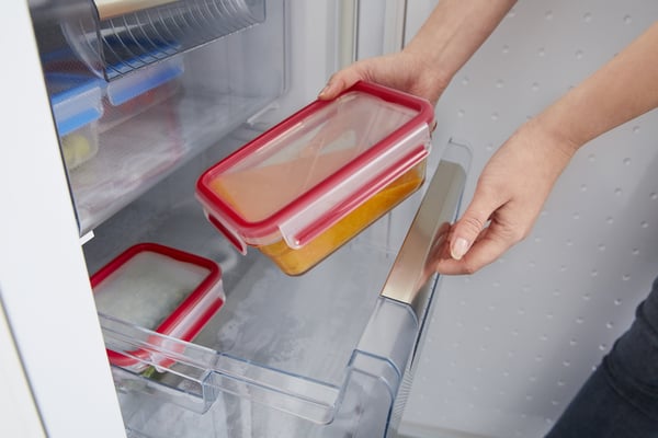 Tefal MasterSeal N10408 Rektangulär Låda 0,85 l Transparent, Röd 1 styck