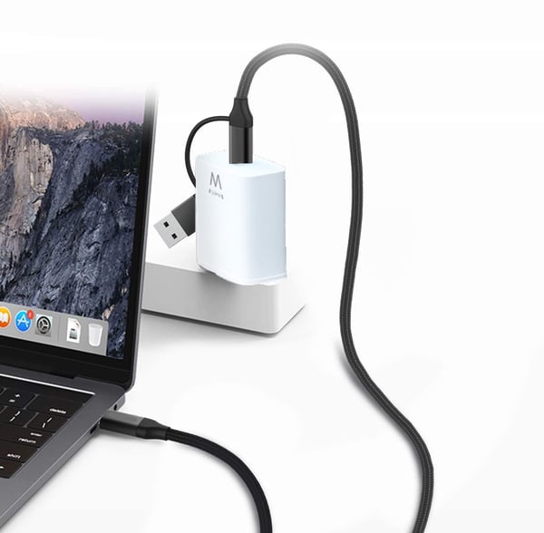 Ewent EW9918 USB-kabel USB 3.2 Gen 1 (3.1 Gen 1) 1 m USB C 5 Gbit/sek. 60 W Sort