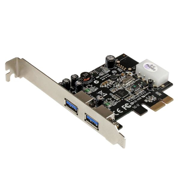 StarTech.com 2-portars USB 3.0 PCI Express-gränssnittskort med UASP och 4-stifts LP4 Molex