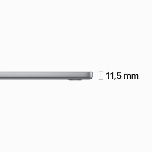 Apple MacBook Air Apple M M2 Laptop 38,9 cm (15.3") 16 GB 1 TB SSD Wi-Fi 6 (802.11ax) macOS Ventura Tysk Grå