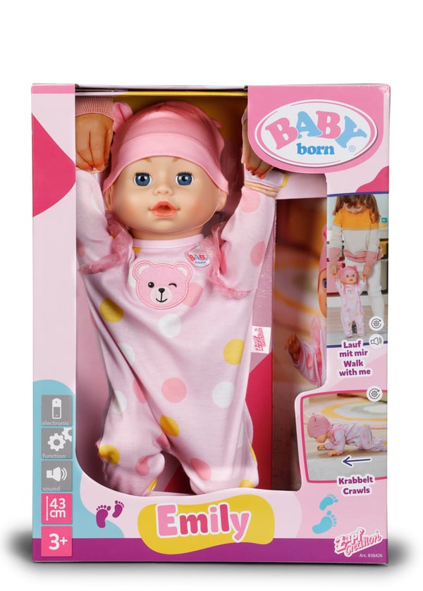 BABY born @ Emily Walk with me 43cm