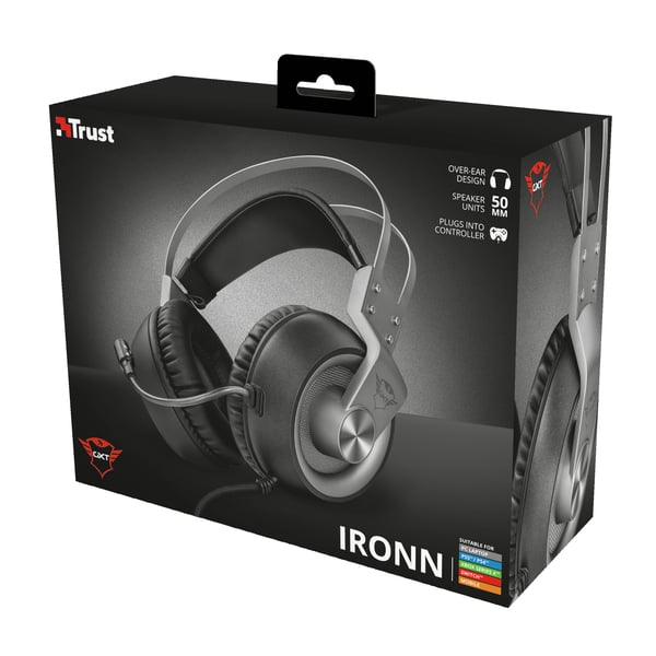 Trust GXT 430 Ironn Headset Kabel Huvudband Spela Svart