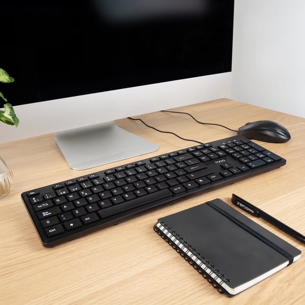 TooQ TQK-2003-B tastatur Universel USB Sort