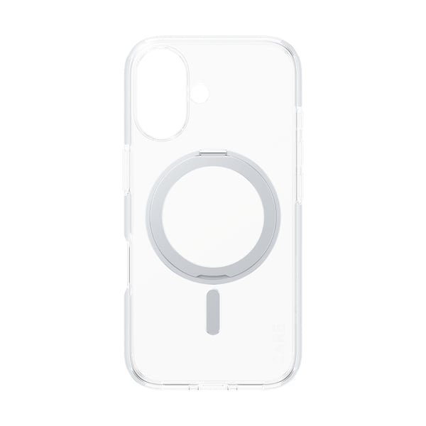 PanzerGlass CARE™ by ® Case Transparent m. Sølv Kickstand & MagSafe iPhone 16