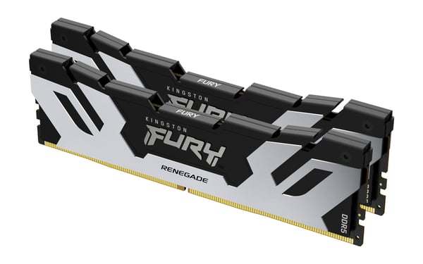 Kingston Technology FURY 32 Gt 7200 MT/s DDR5 CL38 DIMM (2 kpl:n pakkaus) Renegade, hopea, XMP Kingston Technology FURY 32 Gt 7200 MT/s DDR5 CL38 DIMM (2 kpl:n pakkaus) Renegade, hopea, XMP