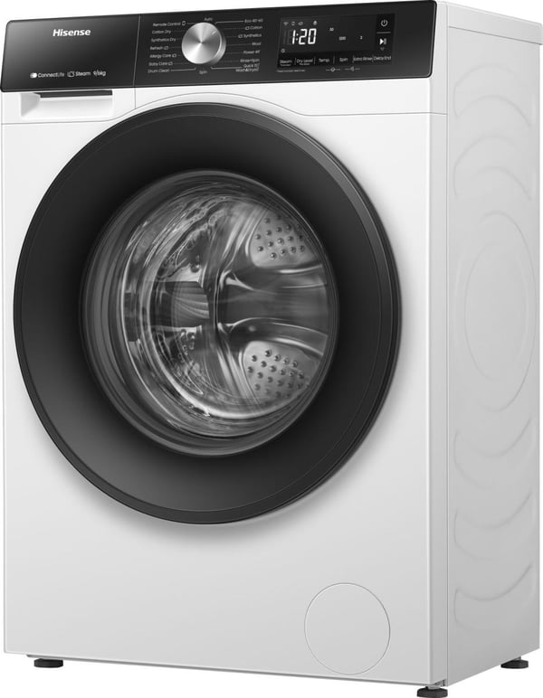 Hisense WD3S9043BW3 vaskemaskine - tørretumbler Fritstående Front-læsning Hvid
