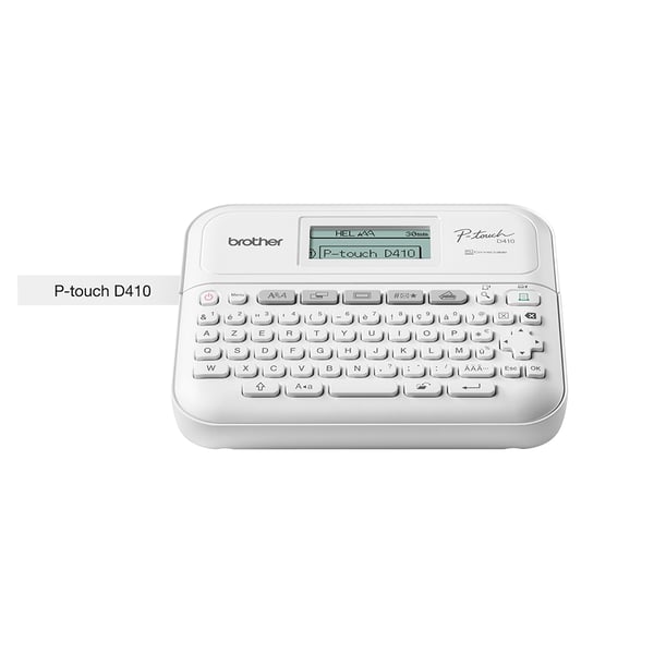 Brother PT-D410 etiketprinter Termisk overførsel 180 x 180 dpi 20 mm/sek. Ledningsført TZe QWERTY