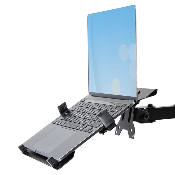 StarTech.com A2-LAPTOP-DESK-MOUNT monitorin kiinnike ja jalusta 86,4 cm (34") Vastaanotto Musta