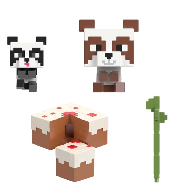 Minecraft MOB HEAD MINIS PANDA PLAYHOUSE Lekset