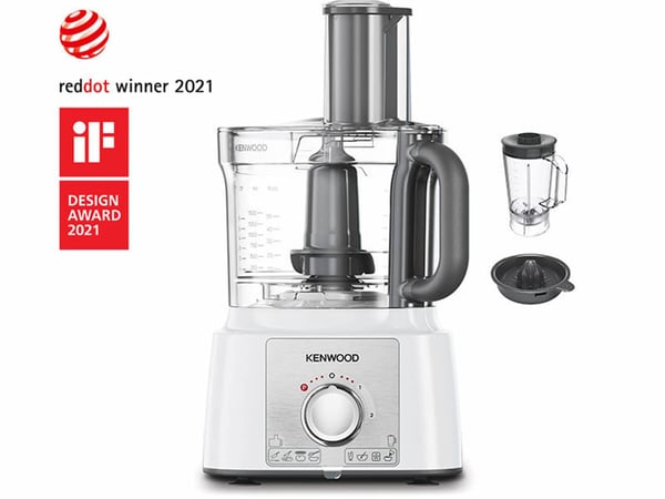 Kenwood MultiPro Express matberedare 1000 W 3 l Rostfritt stål, Vit