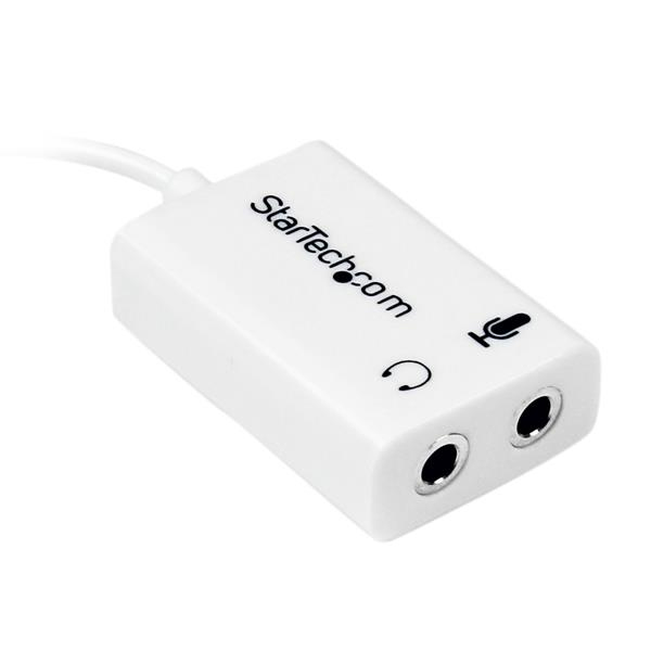 StarTech.com 4-paikkainen mikrofoni- ja kuulokejakaja 3,5 mm 4-nastainen / 4-napainen mikrofoni- ja äänikombo