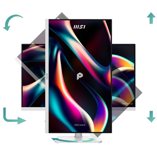 MSI PRO MAX 241PHW E14 tietokoneen litteä näyttö 60,5 cm (23.8") 1920 x 1080 pikseliä Full HD LCD Valkoinen