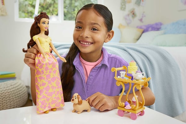 Mattel Disney Princess Belle's Tea Time Cart