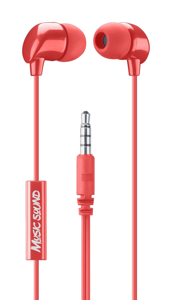 Music Sound 8018080359859 Headset Kabel I öra Samtal/musik Röd
