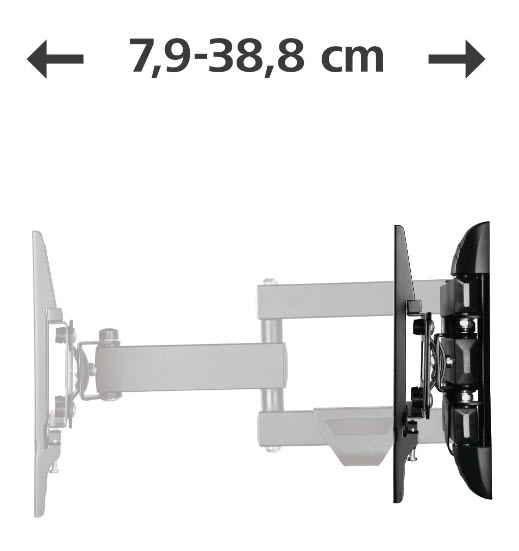 Hama 00220840 TV-kiinnike 121,9 cm (48") Musta