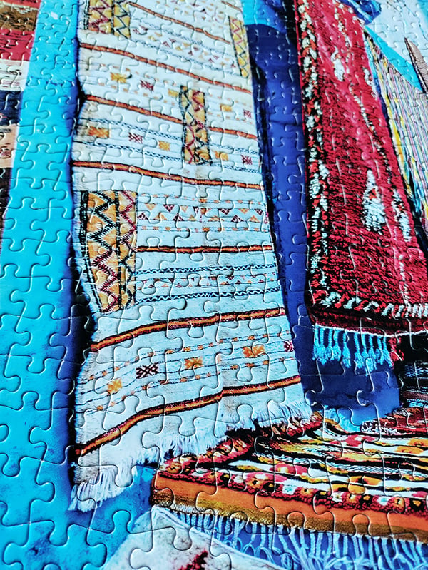 Tactic Around the World: Chefchouen Morocco - 1000 pcs Kuviopalapeli 1000 kpl Kaupunki