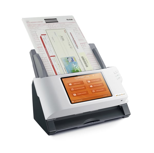 Plustek eScan A280 Enterprise ADF-skanner 600 x 600 DPI A4 Svart, Vit