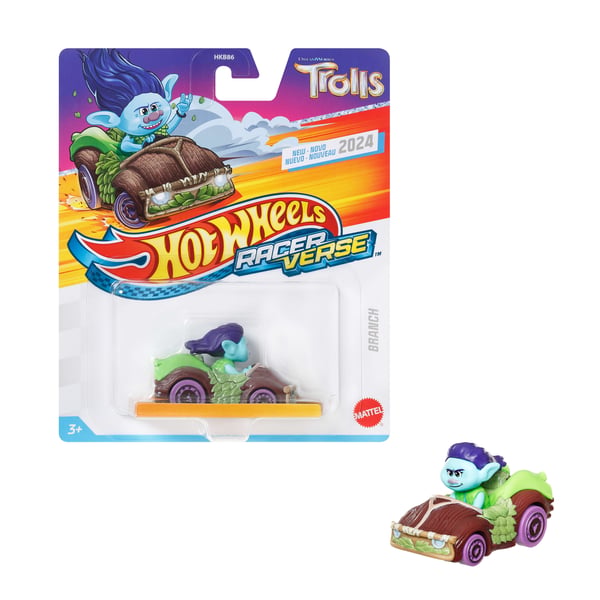 Hot Wheels Racer Verse RacerVerse-metalstøbt køretøj med chauffør, der er en popkulturkarakter (design kan variere)