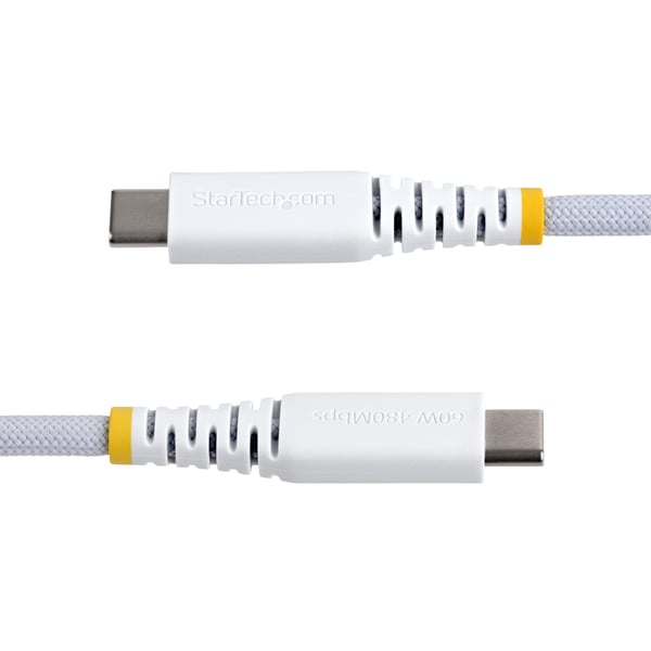StarTech.com USB2CC2MNCBRWH USB-kabel USB 2.0 2 m USB C 0,48 Gbit/sek. 60 W Hvid