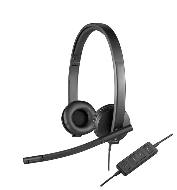 Logitech H570E Kuulokkeet Langallinen Pääpanta Toimisto/puhelukeskus USB A-tyyppi Musta