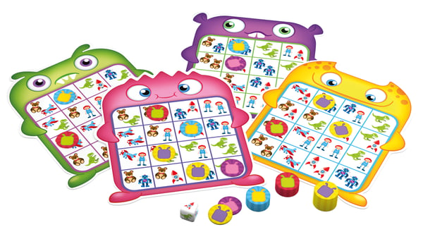 Monster Bingo - sjovt brætspil for børn 56309 TACTIC