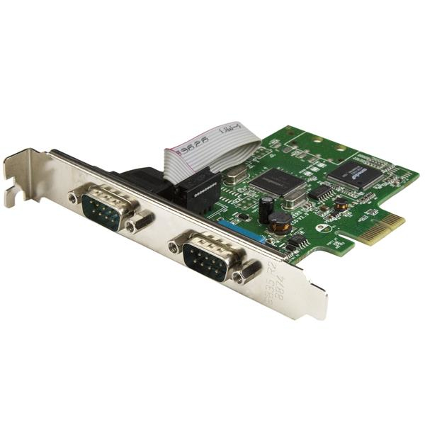 StarTech.com 2-portars PCI Express seriellt kort med 16C1050 UART