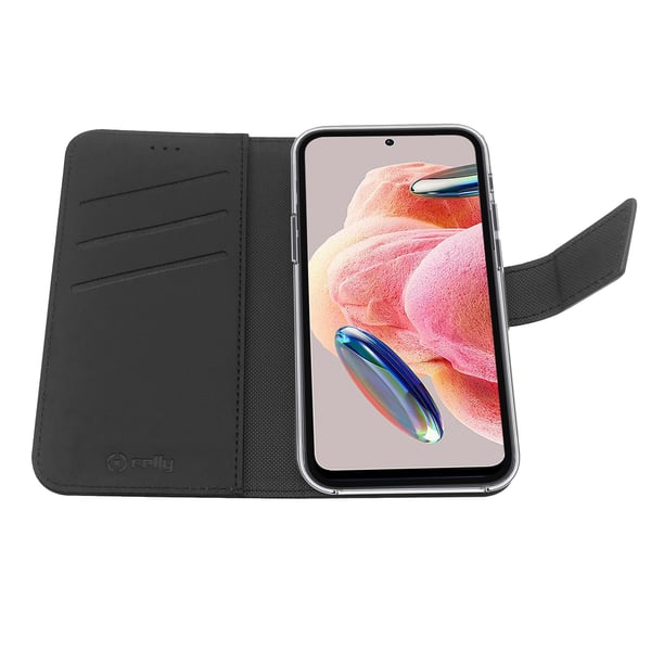 Celly WALLY mobiltelefon etui 16,9 cm (6.67") Tegnebogsetui Sort