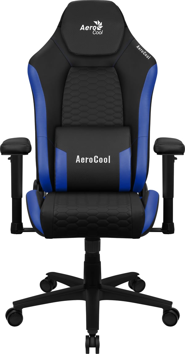 Aerocool CROWNBB datorspelsstol Universal spelstol Stoppad sits Svart, Blå