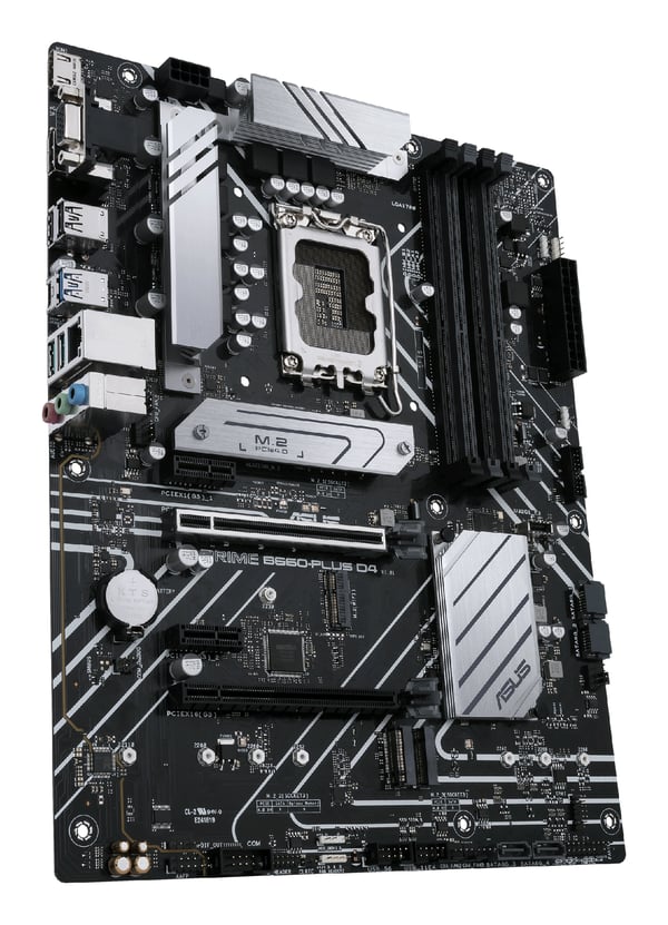 ASUS PRIME B660-PLUS D4 - Bundkort - ATX - LGA1700-sokkel - B660 Chipsæt - USB 3.2 Gen 1, USB 3.
