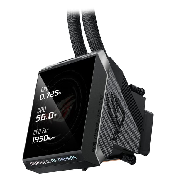 ASUS ROG Strix SLC IV 360 ARGB LCD Suoritin Nestejäähdytyspakkaus 12 cm Musta 1 kpl