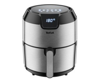 Tefal Easy Fry EY401D Yksi 4,2 L Erillinen 1500 W Kuumakiertoilmakypsennin Musta, Ruostumaton teräs