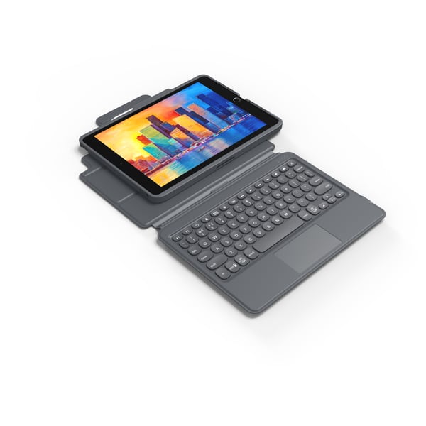 ZAGG KBD PRO KEYS MED TRACKPAD TYSK FÖR APPLE IPAD 10.2 SVART/GRÅ (103407953)