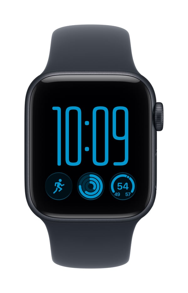 Apple Watch SE (3nd generation) OLED 40 mm Digitaalinen 324 x 394 pikseliä Kosketusnäyttö Laivasto Wi-Fi GPS (satelliitti)