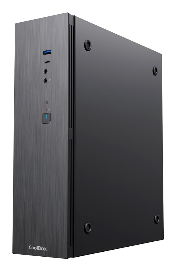 CoolBox PC micro ATX T370 Slim Låg profil (Slimline) Svart 300 W
