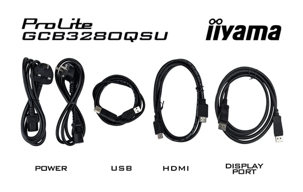 iiyama G-MASTER GCB3280QSU-B2 tietokoneen litteä näyttö 80 cm (31.5") 2560 x 1440 pikseliä Dual QHD LED Musta