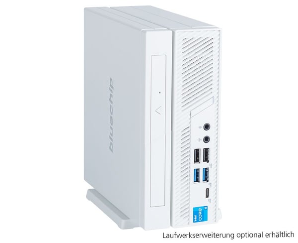 bluechip BUSINESSline S3137 *white* Intel® Core™ i3 Prozessor 14100 / bis zu 4.70 GHz, Windows 11 Pro, Intel® B760, 8 GB DDR5, 500 GB NVMe SSD, Intel® Wi-Fi 6E AX211, Bluetooth 5.3, Gigabit Ethernet, Intel® UHD Grafik i3-14100 DDR5-SDRAM Mini PC Mini-PC Vit