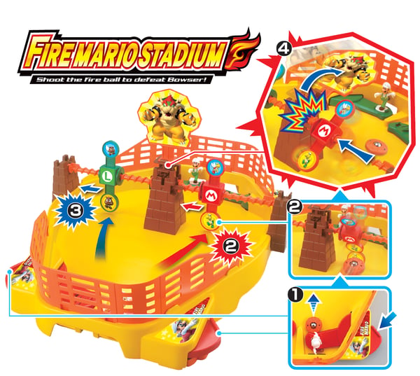 EPOCH Games Super Mario Fire Mario Stadium