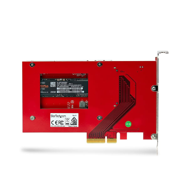 StarTech.com M.2- till U.3-adapter för M.2 NVMe SSD-enheter, PCIe M.2-enhet till 2,5-tums U.3-värdadapter/-konverterare (SFF-TA-1001), TAA-kompatibel - 2,5-tums enhetsformfaktor