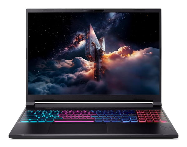 Acer Nitro V 16S ANV16S-71-708Y Intel Core 7 240H Kannettava tietokone 40,6 cm (16") WUXGA 16 GB DDR5-SDRAM 1 TB SSD NVIDIA GeForce RTX 5060 Wi-Fi 6 (802.11ax) Windows 11 Home Saksa Musta