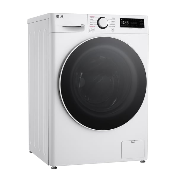 LG D2R5S09TSWW kuivaava pyykinpesukone Vapaasti seisova Edestä täytettävä Valkoinen