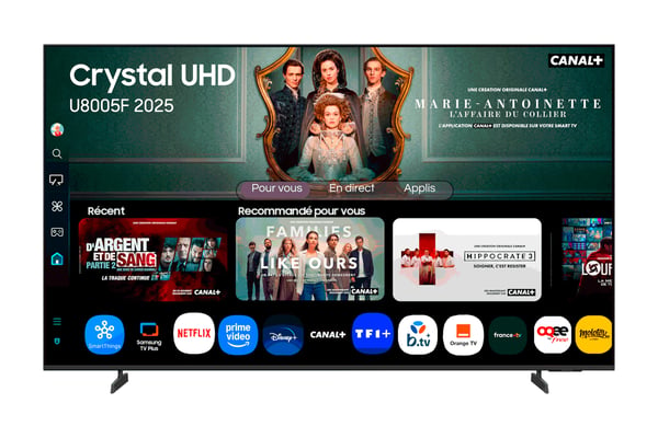Samsung TU85U8005FU 2,16 m (85") 4K Ultra HD Smart TV Wi-Fi Sort
