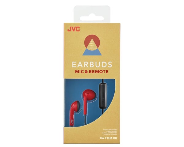 JVC HA-F19M-RB Headset Kabel I öra Samtal/musik Röd