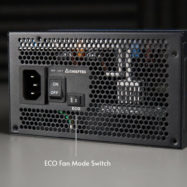 Chieftec Atmos strömförsörjningsenheter 850 W 20+4 pin ATX ATX Svart