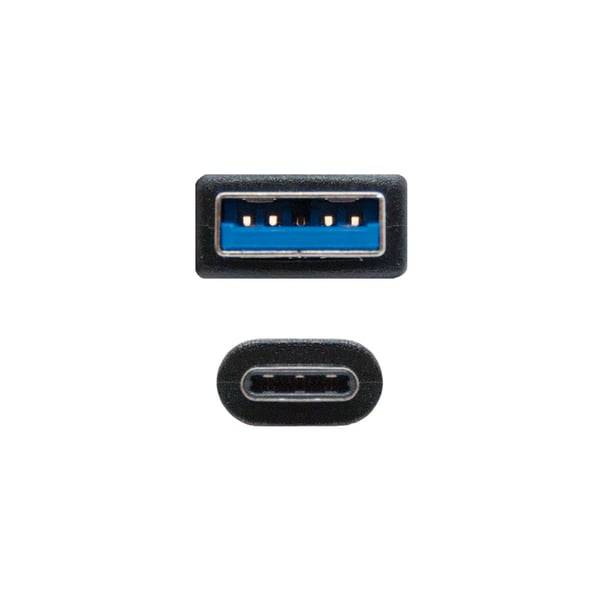 Nanocable USB 3.1, 1m USB-kabel USB 3.2 Gen 2 (3.1 Gen 2) USB C USB A 10 Gbit/sek. Sort