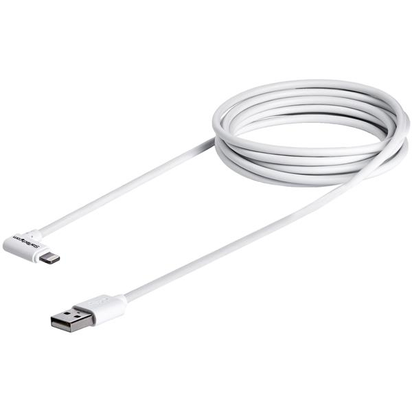StarTech.com USBLT2MWR Lightning kabel 2 m Hvid