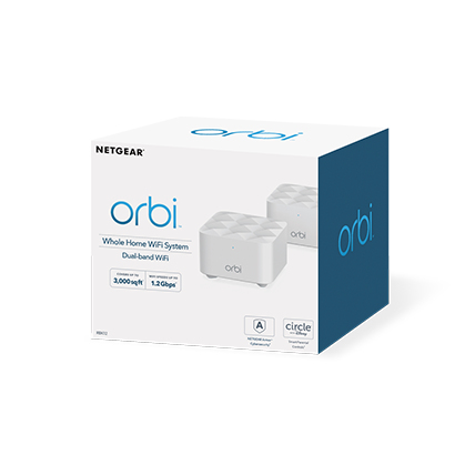 NETGEAR Orbi WiFi System (RBK12) AC1200 Kaksitaajuus (2,4 GHz/5 GHz) Wi-Fi 5 (802.11ac) Valkoinen 1