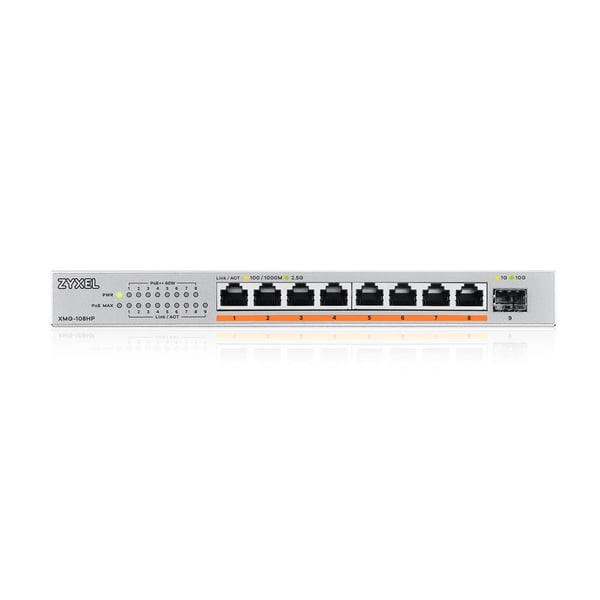 Zyxel XMG-108HP Ikke administreret 2.5G Ethernet (100/1000/2500) Strøm over Ethernet (PoE)